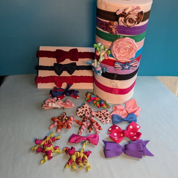 Stretchy Headbands & Clip On Hair Bows Bundle - Picture 10 of 12
